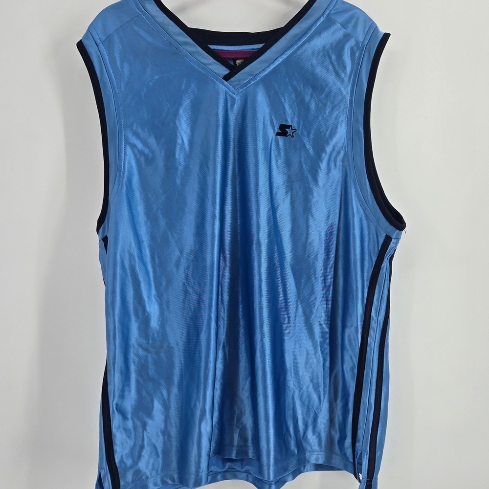 Starter Dazzle Basketball Jersey XL Carolina Blue Embroidered‎ 71 Vintage 90s
